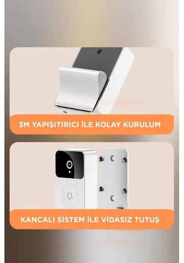 Torima X9 Beyaz Akıllı Su Geçirmez Kablosuz Kapı Zili