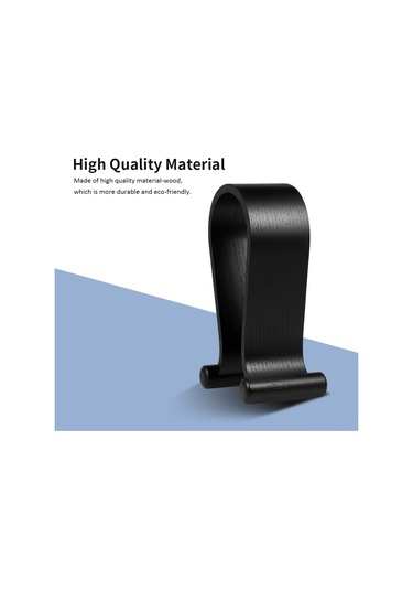 Teltree Samdı Ahşap Kulaklık Tutucusu, Siyah Omega Desenli Oyuncu Kulaklık Sandalyesi, Ev/ofis Masaüstü Stantı