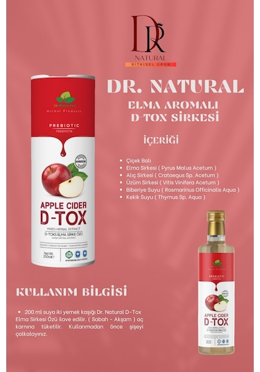 Dr. Natural Elma Özlü  Sirkesi 250 ML