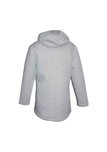 Bulalgiy Kadın Gri Kapşonlu Kaban - Bga707661 Gri