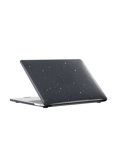 Macbook Uyumlu 13.3' Pro 2022 M2 A2338 Kılıf Simli Ön Arka Kapak 001