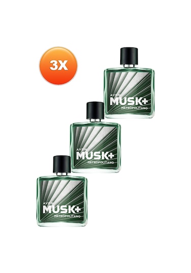 Avon Musk Metropolitano Erkek Parfüm EDT 3 x 75 ML