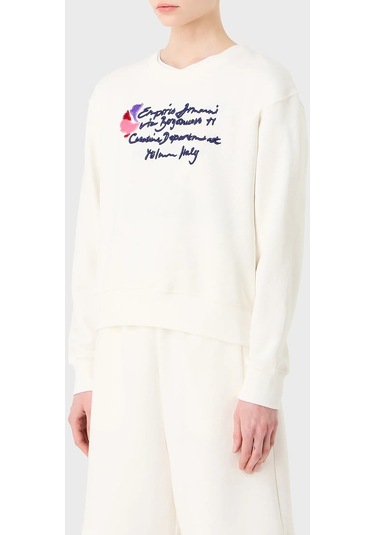 Emporio Armani Bayan Sweat 6r2m7e 2j49z 0101 Ekru Emporio Armani Bayan Sweat 6r2m7e 2j49z 0101 Ekru