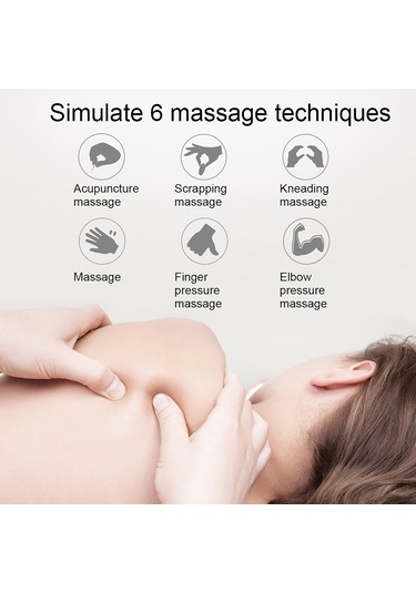 Moveevo Kollektif Bölgeler İçin Ems Mikro Akım Masaj Aleti, 6 Mod Ve 10 Seviye, Usb Şarjlı, Taşınabilir Boyut Omuz, Boyun, Bel, Bacak Diğer