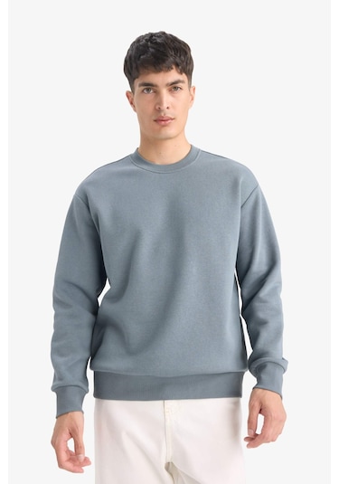 Defacto Relax Fit Bisiklet Yaka Kalın İçi Yumuşak Tüylü Basic Düz Sweatshirt T5139az25augn846 Yeşil Defacto Relax Fit Bisiklet Yaka Kalın İçi Yumuşak Tüylü Basic Düz Sweatshirt T5139az25augn846 Yeşil