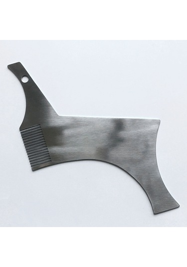 Qingmipy Profesyonel Sakal Şekillendirme Şablonu - Paslanmaz Çelik Yapı, Hassas Kullanım, Her Açıya Uygun