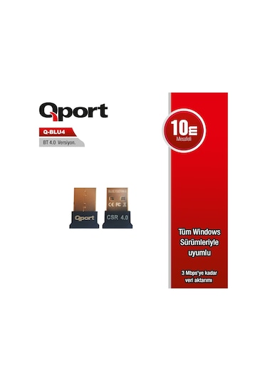 Qport Q-BLU4 Bluetooth 4.0 Adaptör