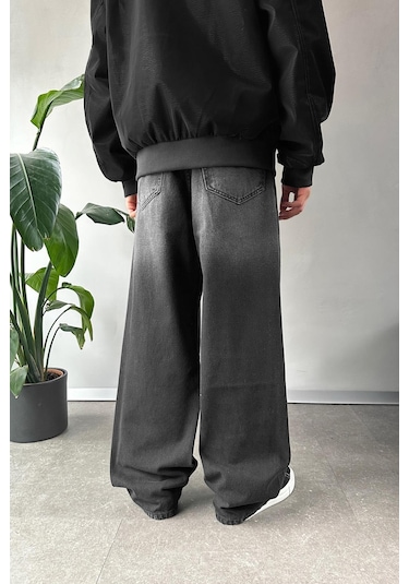Flaw Basic Baggy Jean Siyah-16067 Siyah