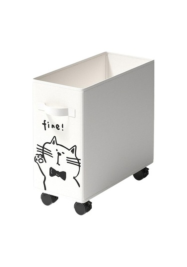 Trendooze Masa Altı Yardımcı Arabası, Beyaz, Pratik Mutfak/yatak Odası Beyaz