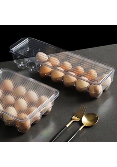 Wezone Evde Kullanım İçin Şok Ve Düşme Dayanıklı Pet Materyal Kapaklı 14 Bölmeli Şeffaf Plastik Yumurta Depolama Kutusu Diğer