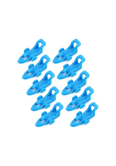 Jeehugo 10 Adet Mavi Balıkçılık İğne Tutucu - Kauçuk O Ringli Abs Malzeme - İğne Ve Yem Sabitleyici Kamış Uyumlu