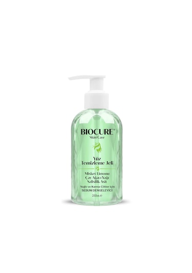 Biocure Yağlı ve Karma Ciltler İçin Sebum Dengeleyici Yüz Temizleme Jeli 250 ML