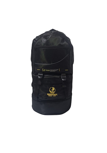 Wander Trend Bag Körüklü Siyah Dağcı Sırt Çantası Siyah