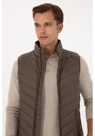 U.s. Polo Assn. Slim Fit Erkek Yelek 2246365 Vizon