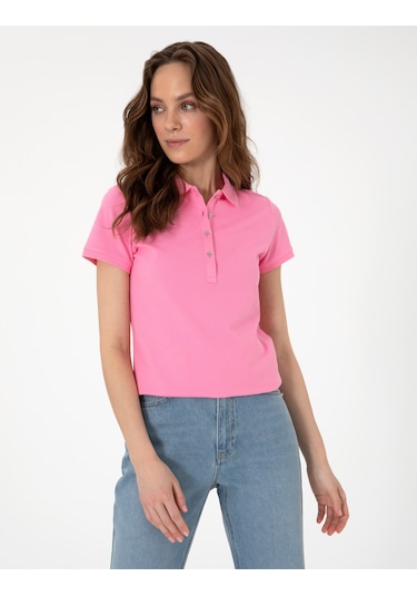 Pierre Cardin Kadın Pembe Tişört 50305776-vr041 Pembe