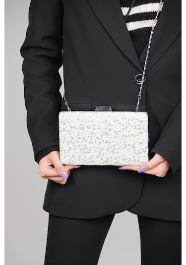 Luvishoes Osse Sedef İncili Kadın Abiye Çanta Çok Renkli