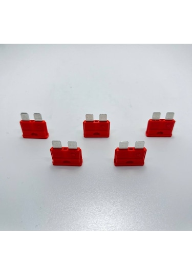5 Adet 40 Amper Kırmızı Standart Bıçak Sigorta 40a