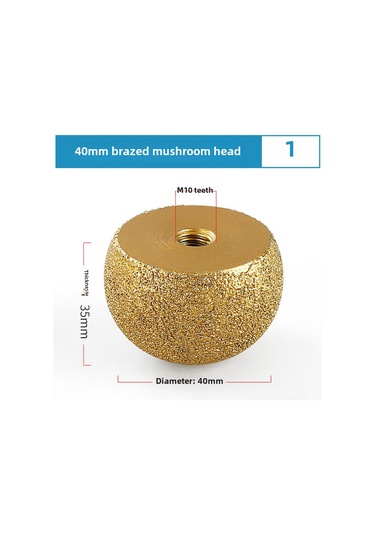 Suofeng Taş Çıkarma Aleti Elmas Kaplama Mantar Başlı Taş Taramak Aracı Taş Kesme Aleti Mantar Başlı 40mm