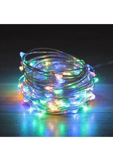 Çok Renkli Uzaktan Kumandalı Led Peri Işıkları 5m / 10m / 20m Flaş Peri Çelenk 8 Mod Su Geçirmez Dize Işık Noel Düğün Tatil Dekorasyon Vb İçin 5 Metre Çok Renkli