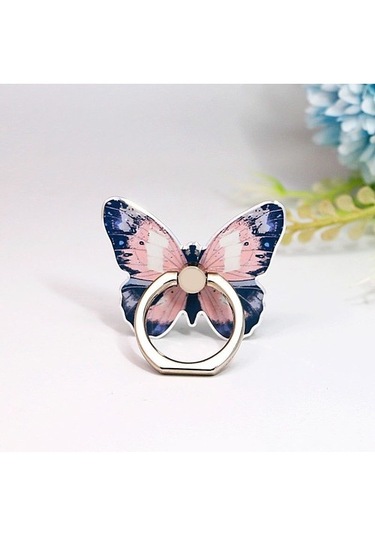 Wisdomselect 17 Lüks Evrensel Güzel Kelebek Cep Telefonu Kolu Tutucu Uygun Cep Telefonu Zil Tutucu Cep Telefonu Tutucu Soket Renkli Direksiyon Ztx6d8