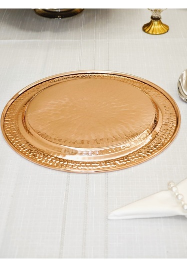 Modabakır Bakır Supla Tabak, American Runner 30 Cm Model:sssd33 Bakır