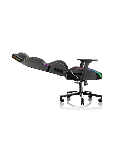 Exvega Lunar Active 2024 Dokuma Kumaş Hoparlörlü Ve Masajlı Argb Profesyonel Oyuncu Koltuğu Gri