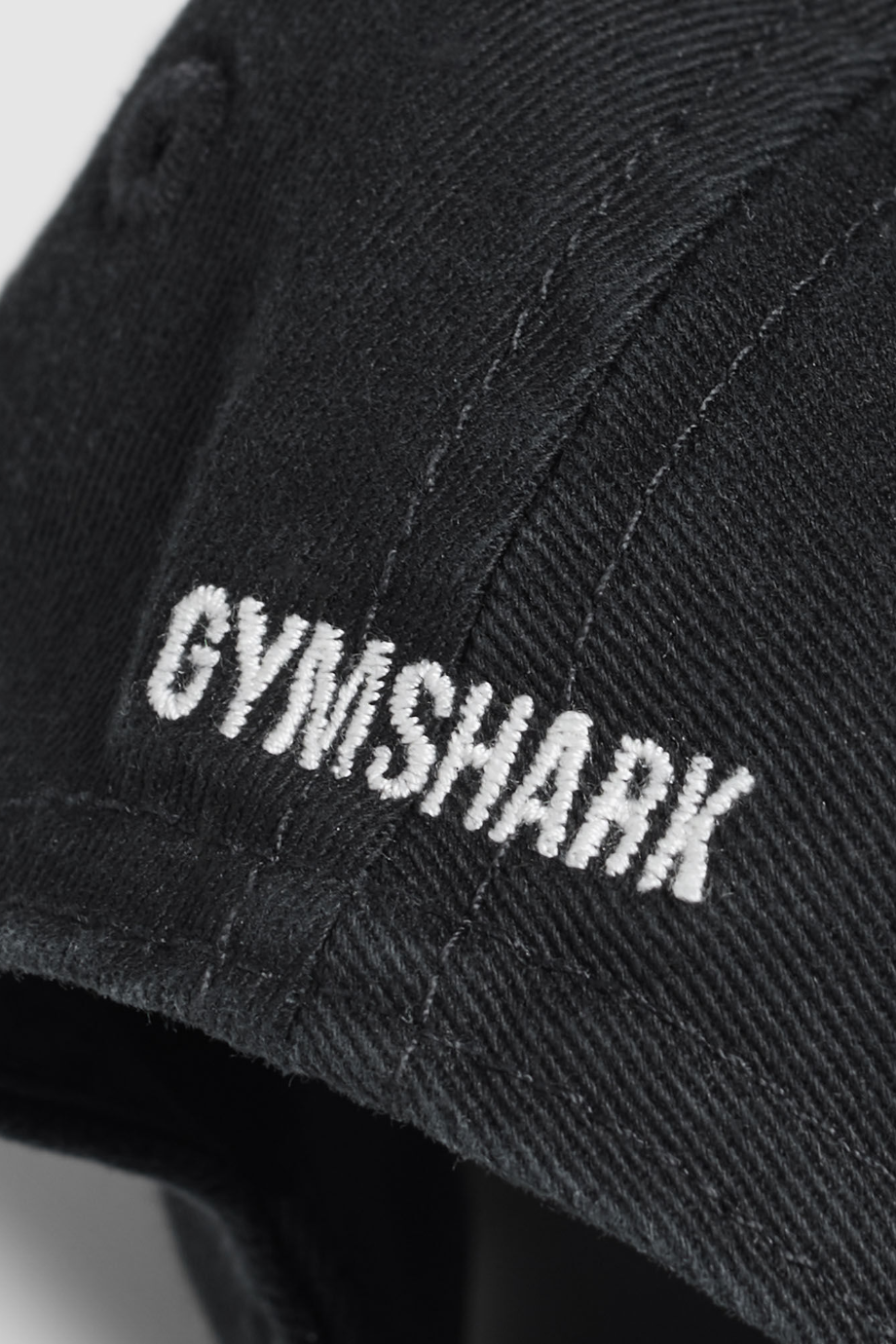 Gymshark İşlemeli Logolu Premium Pamuk Unisex Şapka Siyah