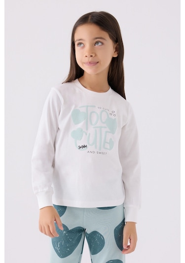 Rolypoly Kız Çocuk Mavi Pijama Takımı Rp3471-c-v2