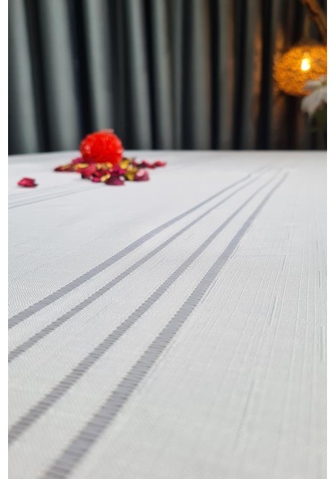 Corvver Dertsiz Masa Örtüsü 155x220 Krem Krem