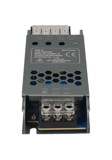 Ayt Ledx Aln-m12125 12 Volt 12.5 Amper 57x24x12mm Ultra Slim Metal Kasa Adaptör Şerit Led Kamera Adaptörü