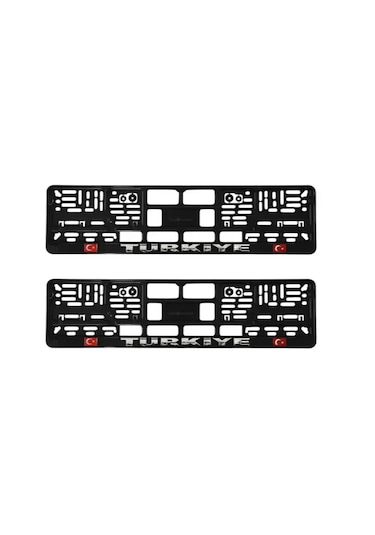 Plaka Altlığı Plakalık Plastik Türkiye Yazılı Kabartma Bayrak