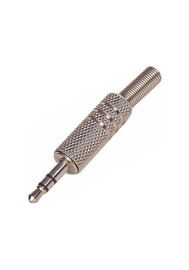 3,5mm Stereo Erkek Jack Nikel (1. Sınıf Kalite)