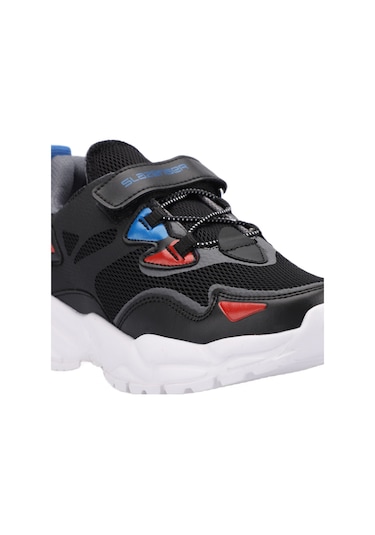 Slazenger  Kajal I Çocuk Cırt Cırtlı Siyah Sneaker