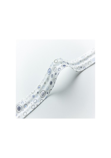 Daireler Mavi Koton Biye - 2 Cm Desenli Biye - 5 Metre