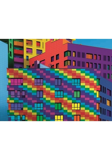 Clementoni - 500 Parça Colorboom Yetişkin Puzzle - Squares