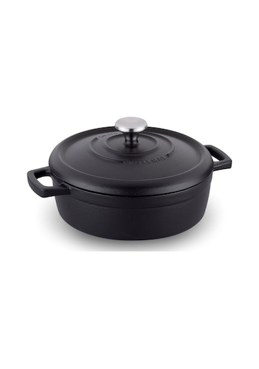 Korkmaz A2849 Casta Döküm Kısa Tencere 26x7 Cm