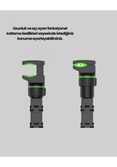 Dikiz Aynasına Takılan Telefon Tutucu Ayarlanabilir Çok Yönlü Araç Aksesuarı Çok Renkli
