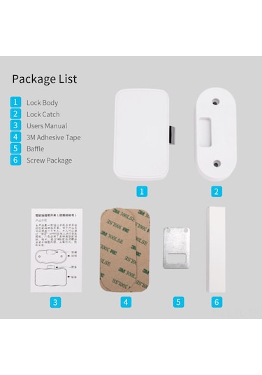 Lemestar Akıllı Bluetooth Çekmece Kilidi - Yapışkanlı, Şifresiz, Uzaktan Kontrollü