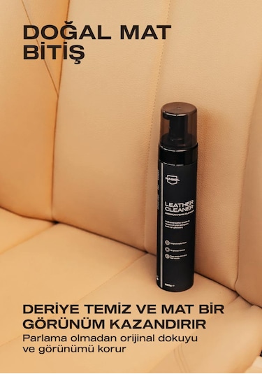 Nasiol Leather Cleaner Araç Ev Ofis Deri Yüzeyler için Premium Köpük Temizleyici Deri Bakımı 250 G
