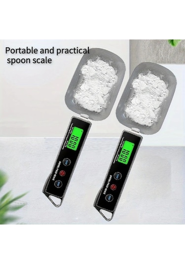Xuweiwei Mavi Pilsiz Hassas Dijital Mutfak Kasik Olcusu Plastik 500g Kapasite 001 01g Dereceli Aaa Kuru Pil Gereklidir Gida Guvenli Olcum Araci Mavi