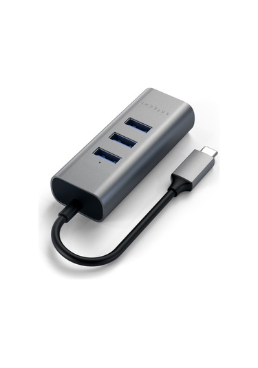 Satechi Type-c 2 İn 1 Usb 3.0 3 Port Hub Eth Port Uzay Grisi St-tc2n1usb31am