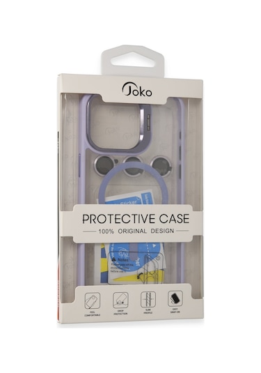 Joko iPhone 14 Pro Kılıf Roblox Lens Magsafe Standlı Kapak Glblseme - 1 - Siyah