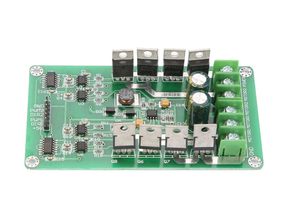Tenfowee Irf3205 İki Yollu Dc Motor Sürücü Kartı - Güçlü Fren Fonksiyonu İle Yüksek Güçlü H Köprü Tasarımı