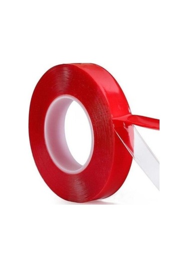 Çift Taraflı Silikonlu Şeffaf Bant 10Mm X 5M Su Geçirmez Süper Gü N11.122