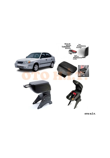 Hyundai Accent Admire Uyumlu Kol Dayama Ve Kolçak Sürgülü