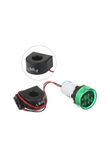 Reedark Küçük Dijital Volt-ampermetre: Ac 50-500v & 0-100a Ölçüm, Çift Led Ekran