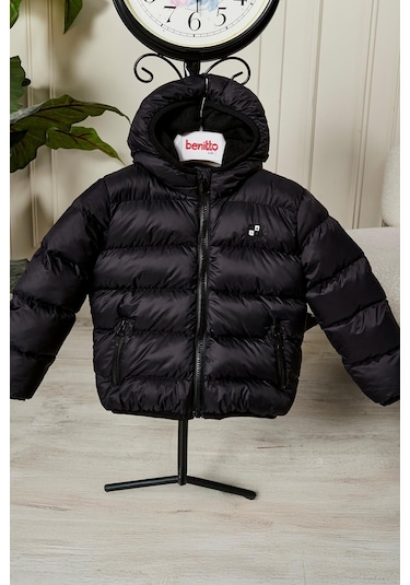 Benitto Kids Erkek Bebek Çocuk Mont 51282 Siyah
