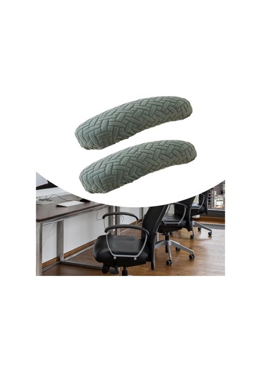 Suntek 2 Adet Ofis Koltuğu Kol Dayama Kılıfları Yeşil