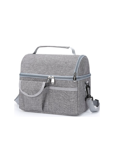 Moveevo Çift Katmanlı Yalıtımlı Büyük Buz Torbası - Anne Sütü, Biberon & Yiyecek Anne Çantası Toptan Siyah