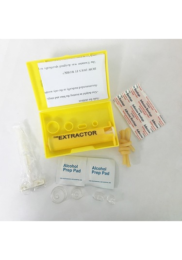 Leezsing Acil Durum Venom Çıkarıcı Seti - Dışarıda Yılan Arı Isırıkları İçin Vakumlu Tıkaç Abs Malzeme 12cm Pompa + Depolama Kutusu Sarı